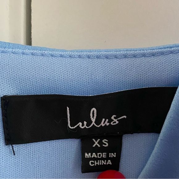 Lulus Formal Invitation Light Blue Satin Cowl Neck Maxi Dress in Size XS, M - Picture 4 of 7